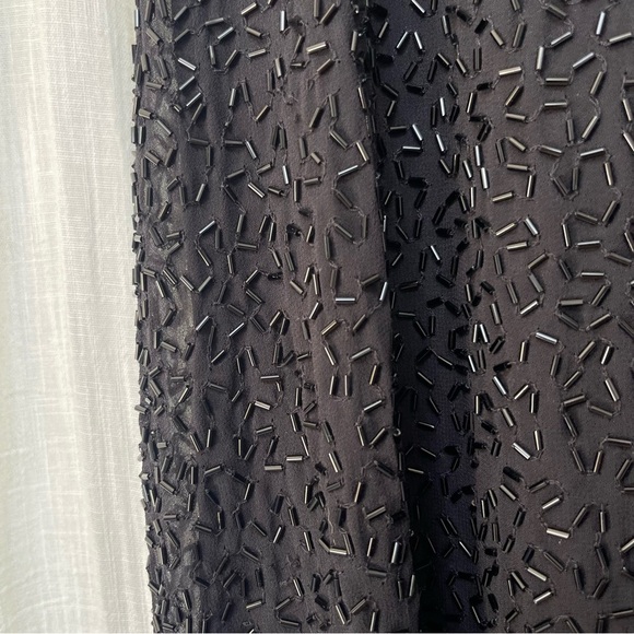 Alice + Olivia Rhea Beaded Party Cocktail Beaded Mini Little Black Dress Small - Picture 8 of 11